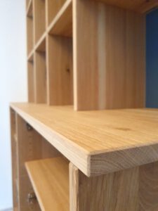 Buecherregal Eiche massiv