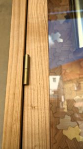 Standuhr Scharnier Messing