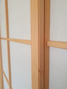 Holzrahmen in Linde und Shoji